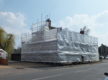 scaffolding-sheeted