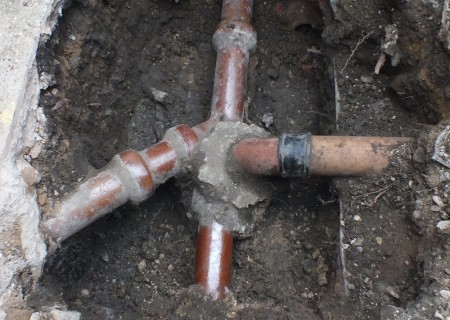 concrete-drain-connection
