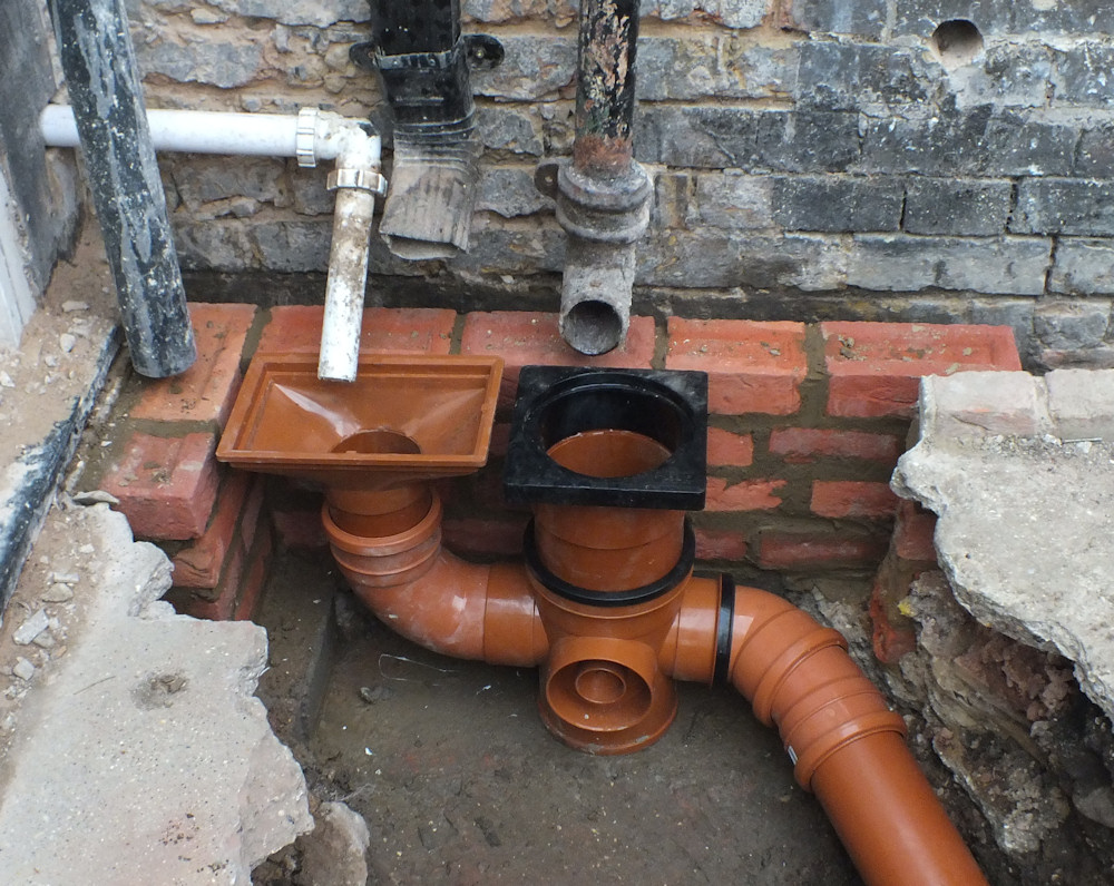 kitchen sink drain gully